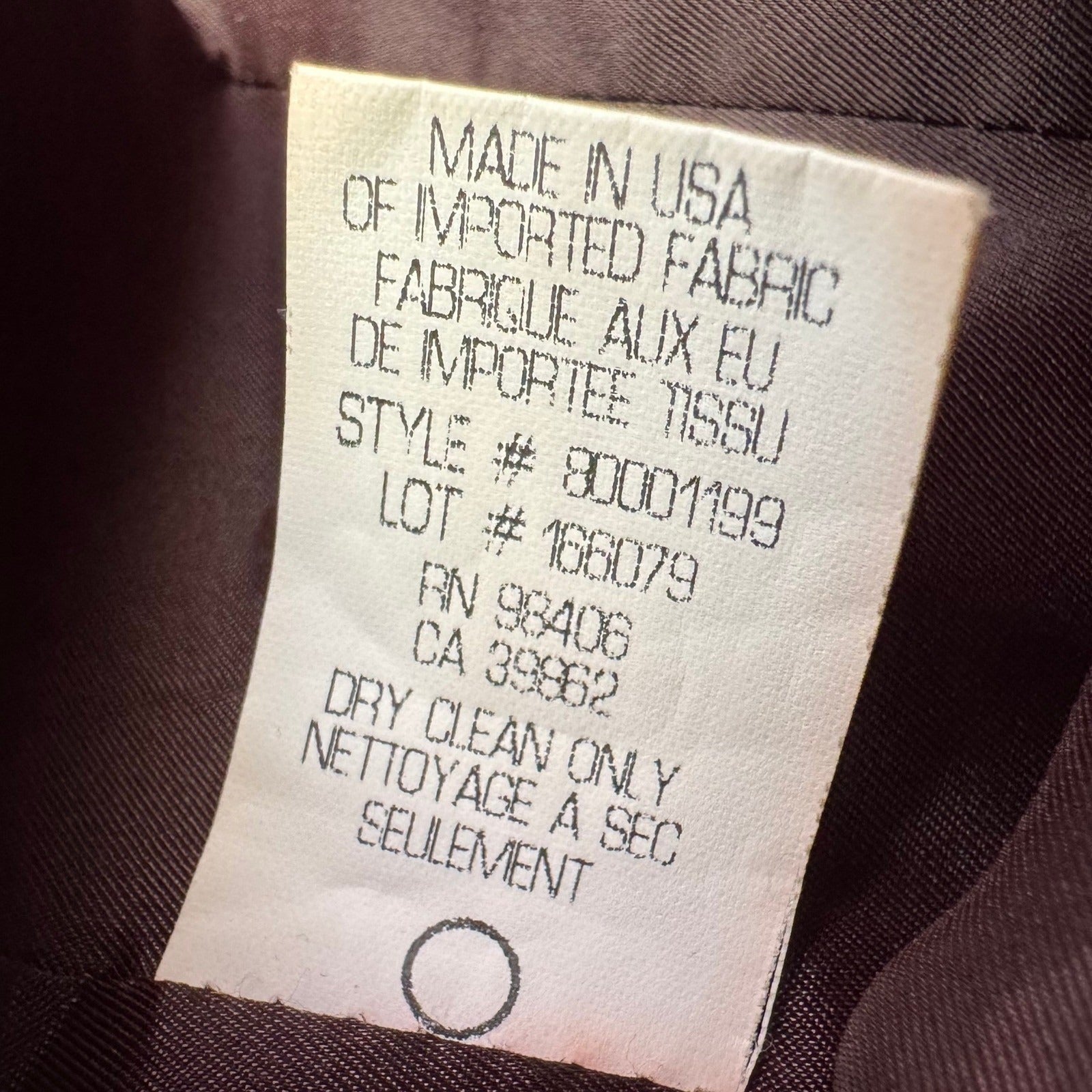 Theory Quiet Luxury Minimalist Old Money Wool Blend Tailored Blazer Brown Women