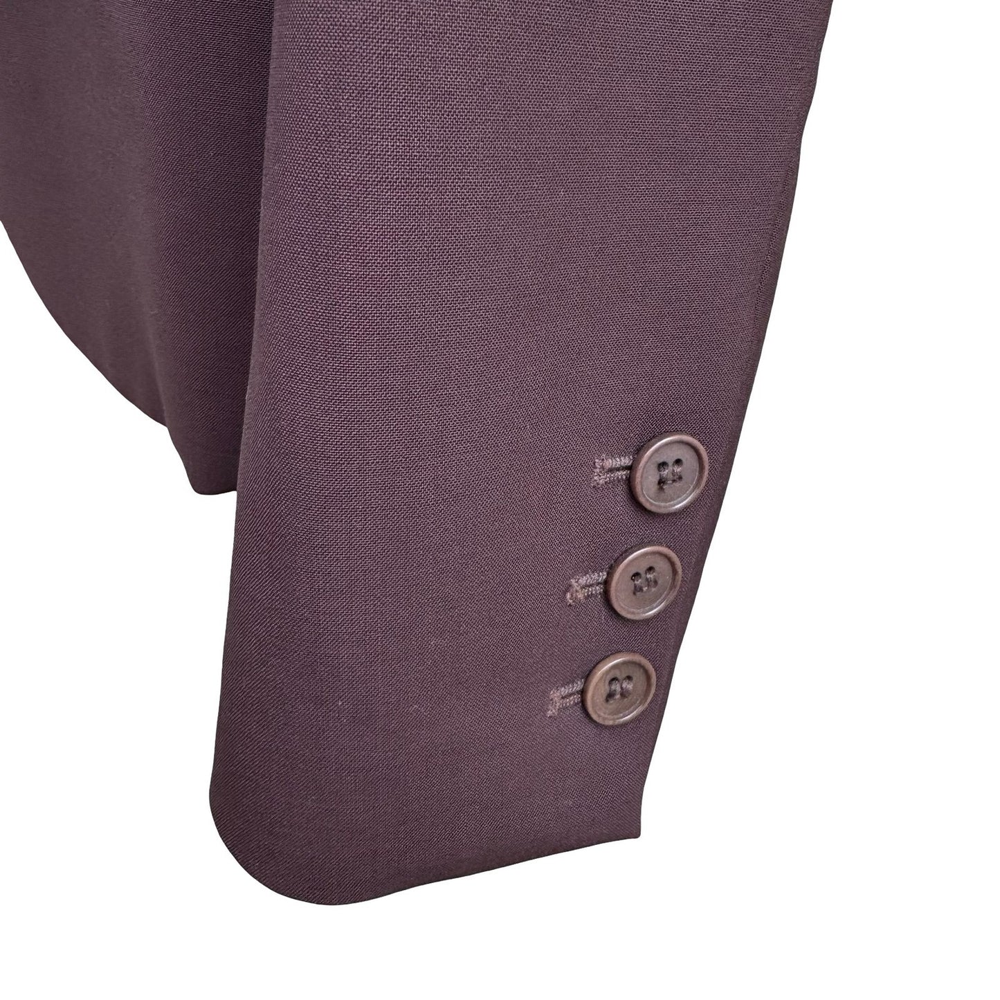 Theory Quiet Luxury Minimalist Old Money Wool Blend Tailored Blazer Brown Women