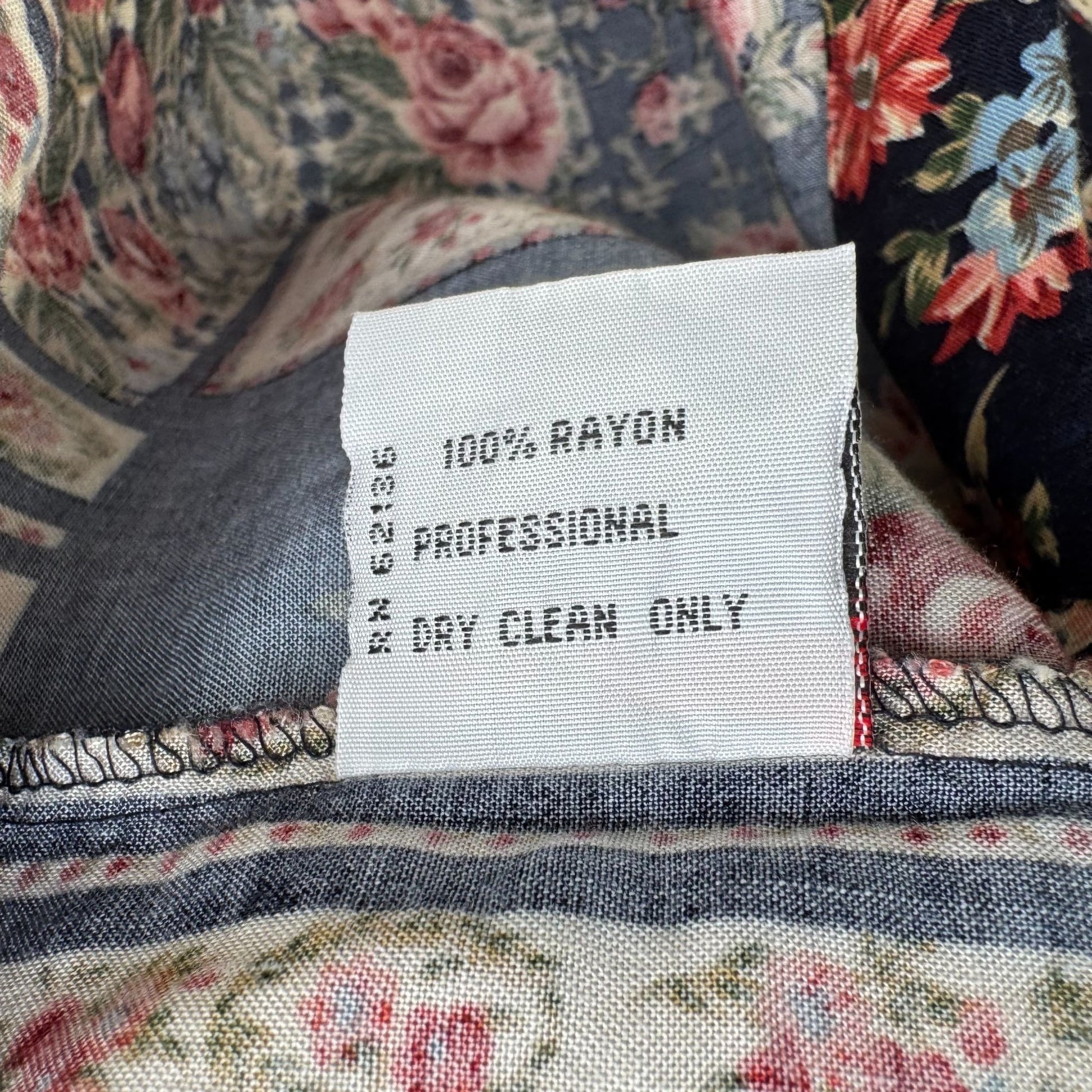 Guess By Georges Marciano Vintage Floral Patchwork Oversized Button-Up Shirt S