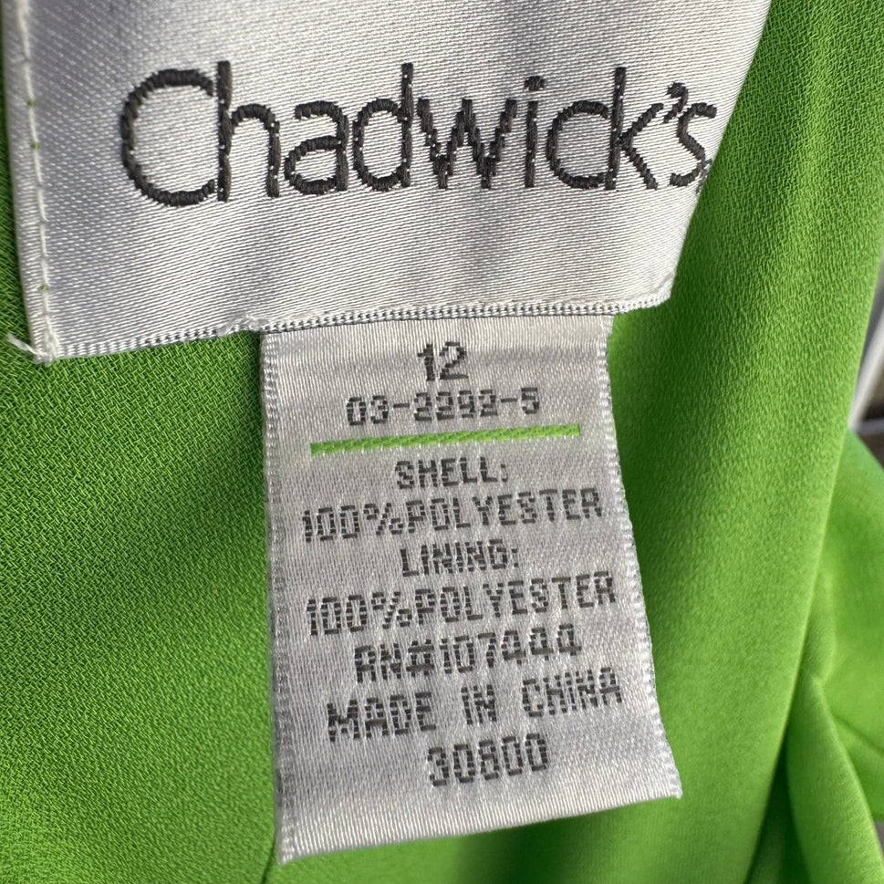 Chadwicks Vintage 90s Fairycore Ruffle Goblincore Flutter Sleeve Maxi Dress 12