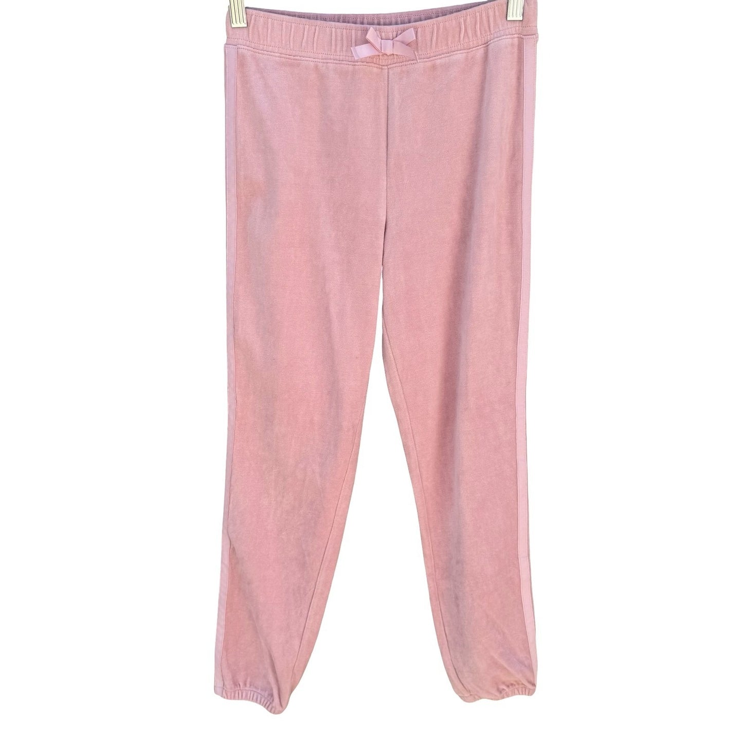 The Childrens Place Girls Pink Velour Joggers Serene Blush Size L 10/12 NEW