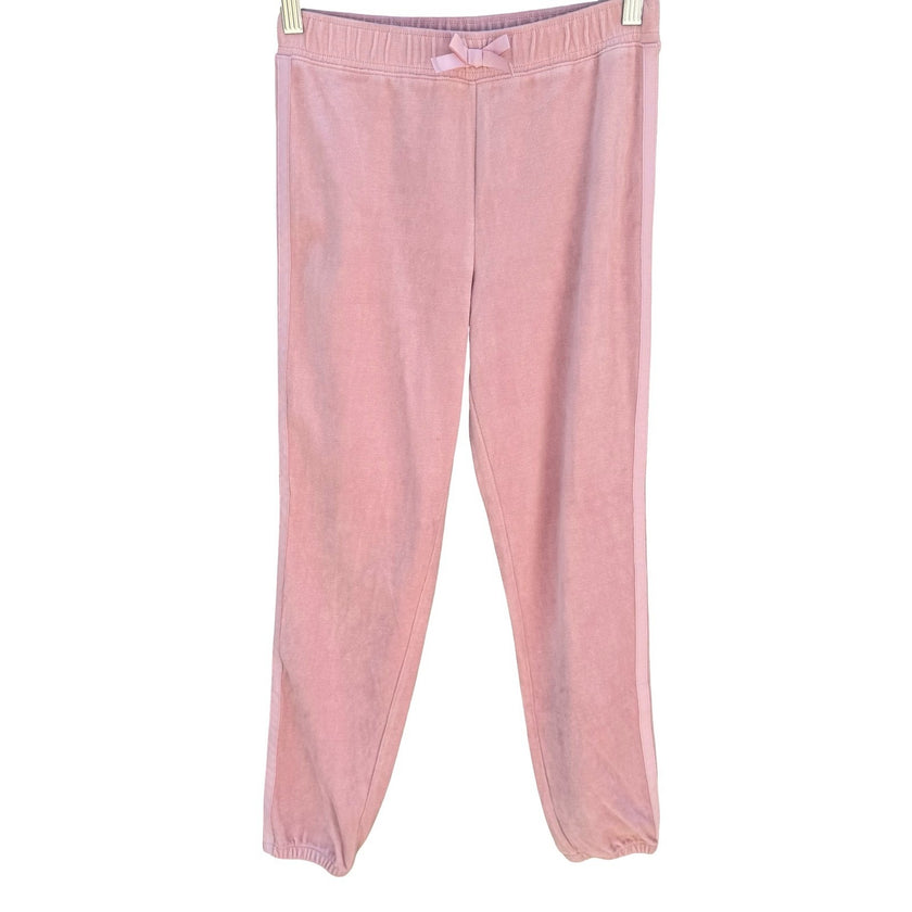 The Childrens Place Girls Pink Velour Joggers Serene Blush Size L 10/12 NEW