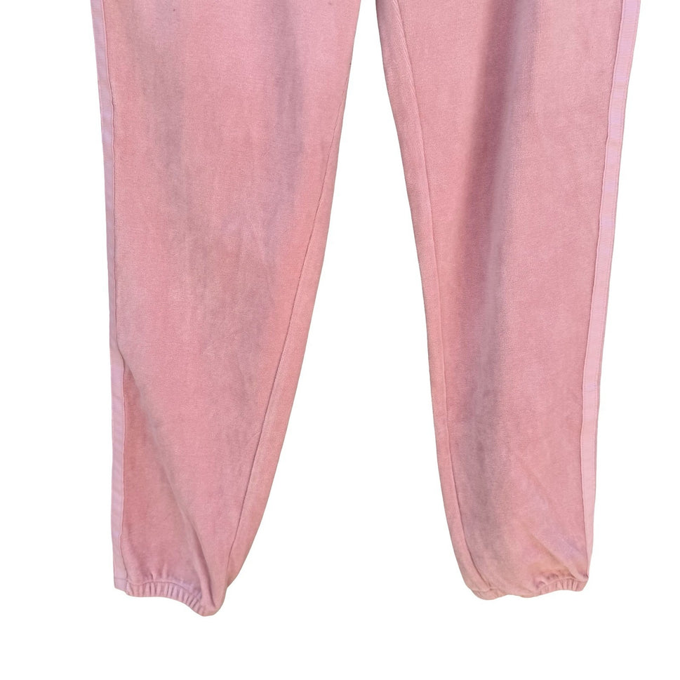 The Childrens Place Girls Pink Velour Joggers Serene Blush Size L 10/12 NEW