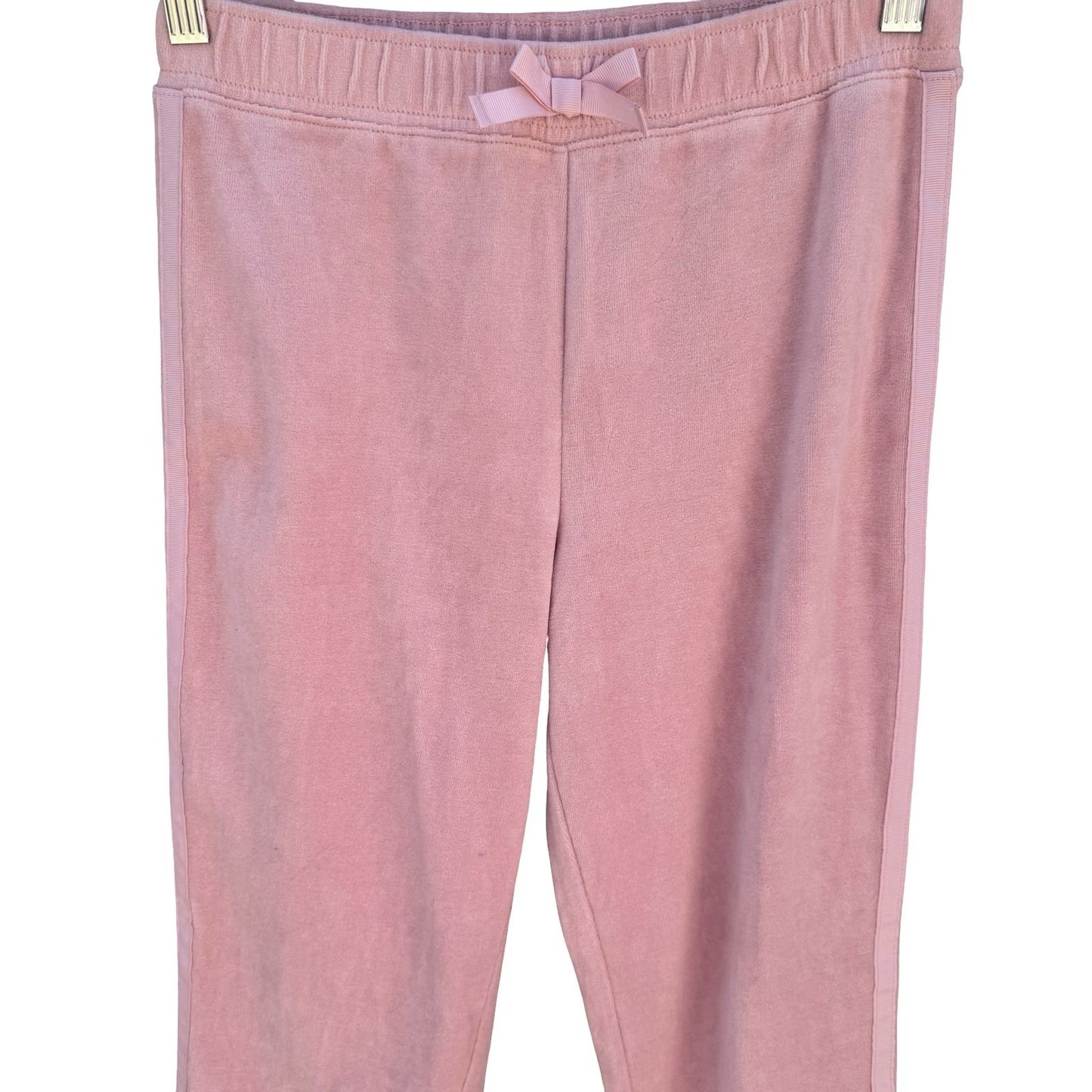 The Childrens Place Girls Pink Velour Joggers Serene Blush Size L 10/12 NEW