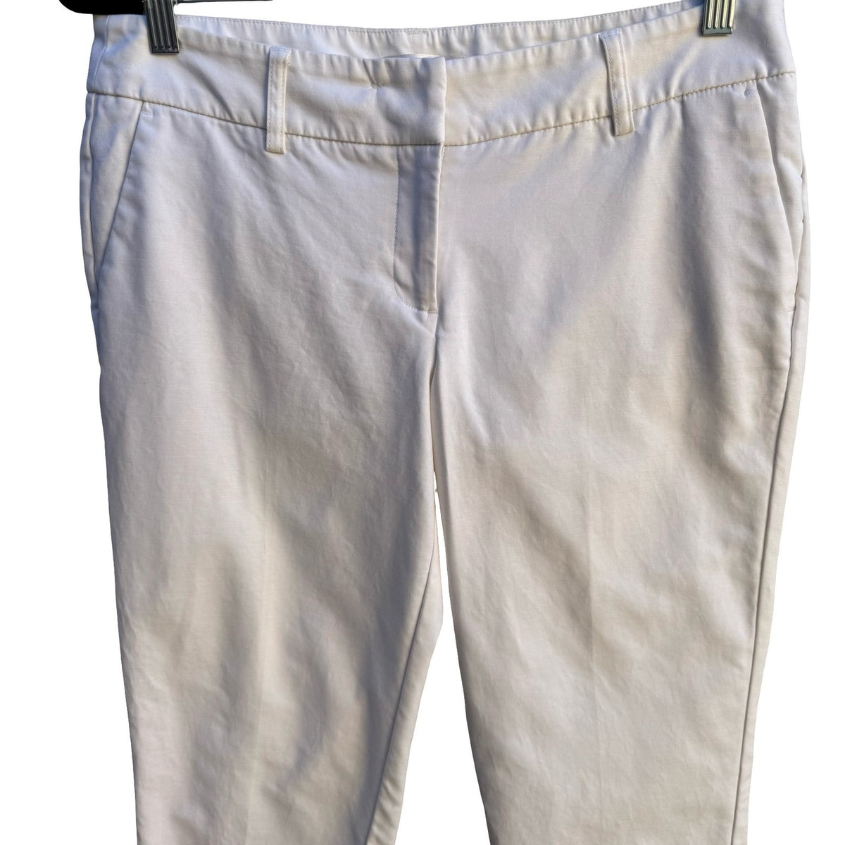 Kenar Preppy Minimalist Nautical Clean Girl Cuffed Ankle Cropped Dress Pants L