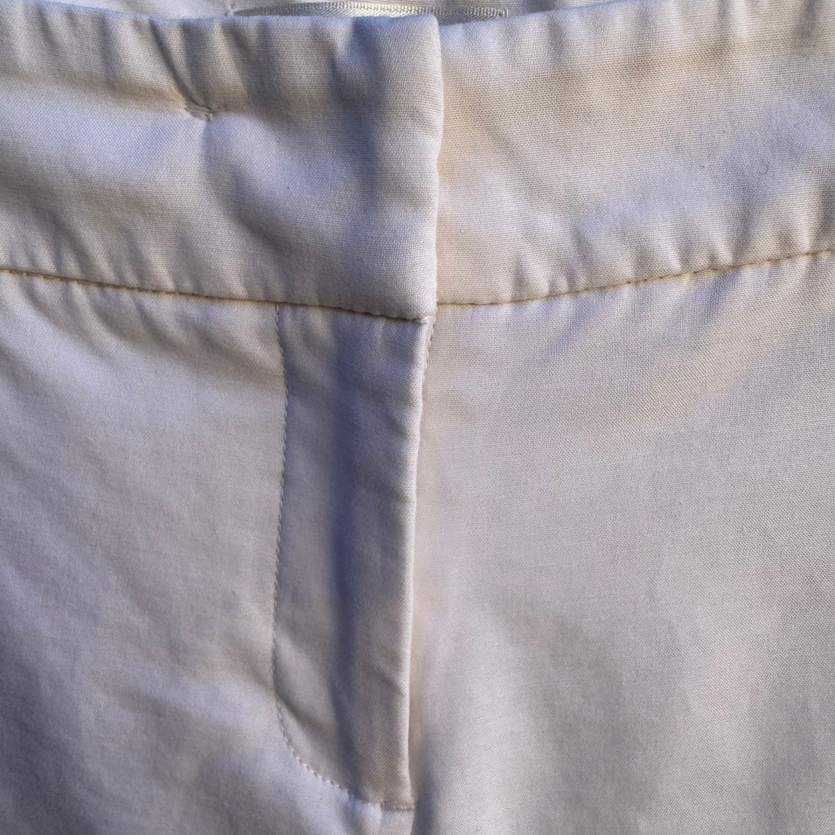 Kenar Preppy Minimalist Nautical Clean Girl Cuffed Ankle Cropped Dress Pants L