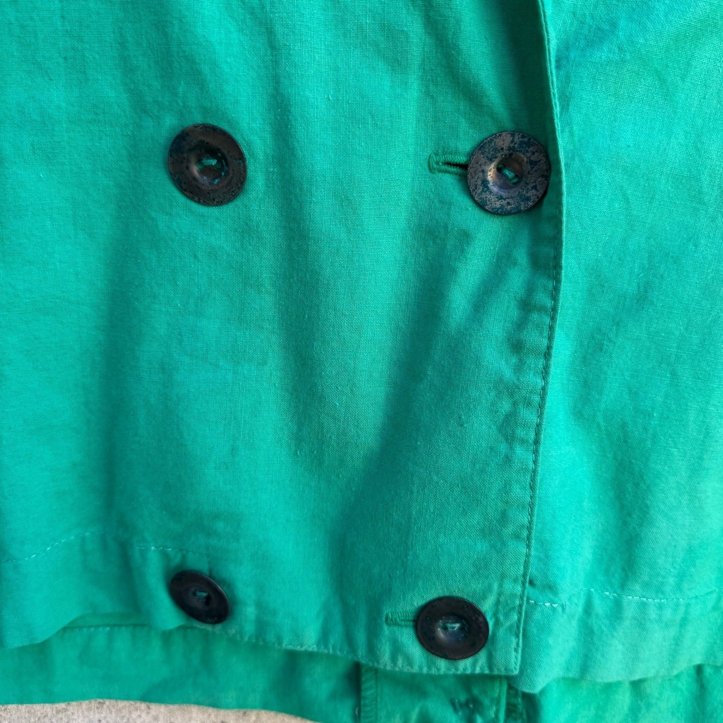 Vintage 80s Emerald Green 2 Piece Blazer Tapered Pants Set Textured Suit L/XL