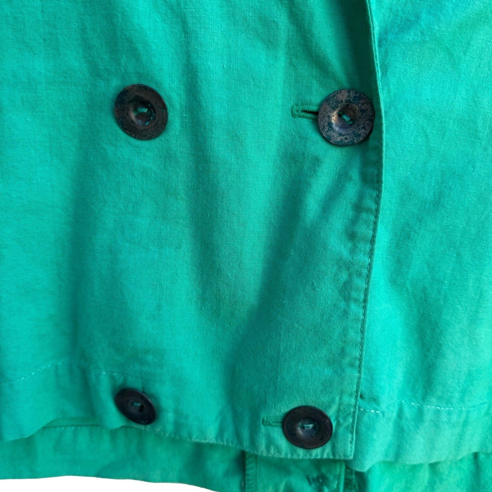 Vintage 80s Emerald Green 2 Piece Blazer Tapered Pants Set Textured Suit L/XL