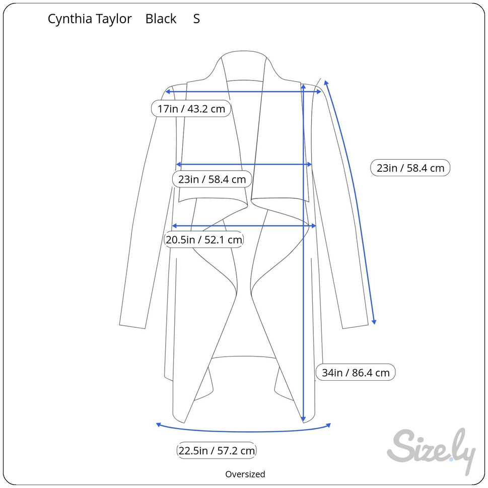 Cynthia Taylor Black Shawl Collar Belted Knit Long Sleeve Cardigan Sweater S