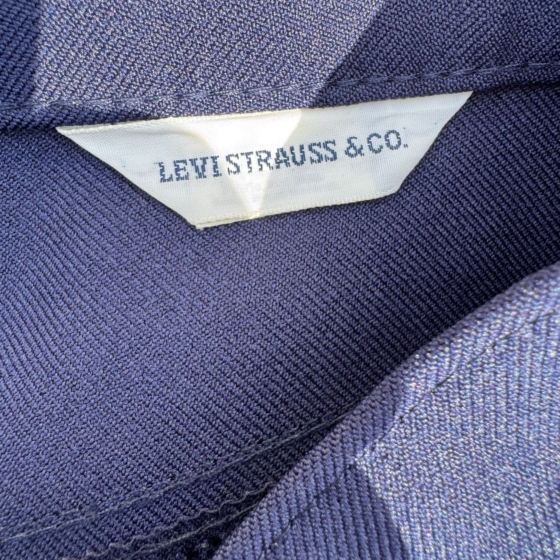 Levi Strauss & Co Vintage Womens Navy Blue Classic Fit High Waist Slacks Pants