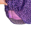 Switch Venezia Jeans Vintage Women&#39;s Purple Floral Back Elastic Waist Lined Midi Skirt 3 image