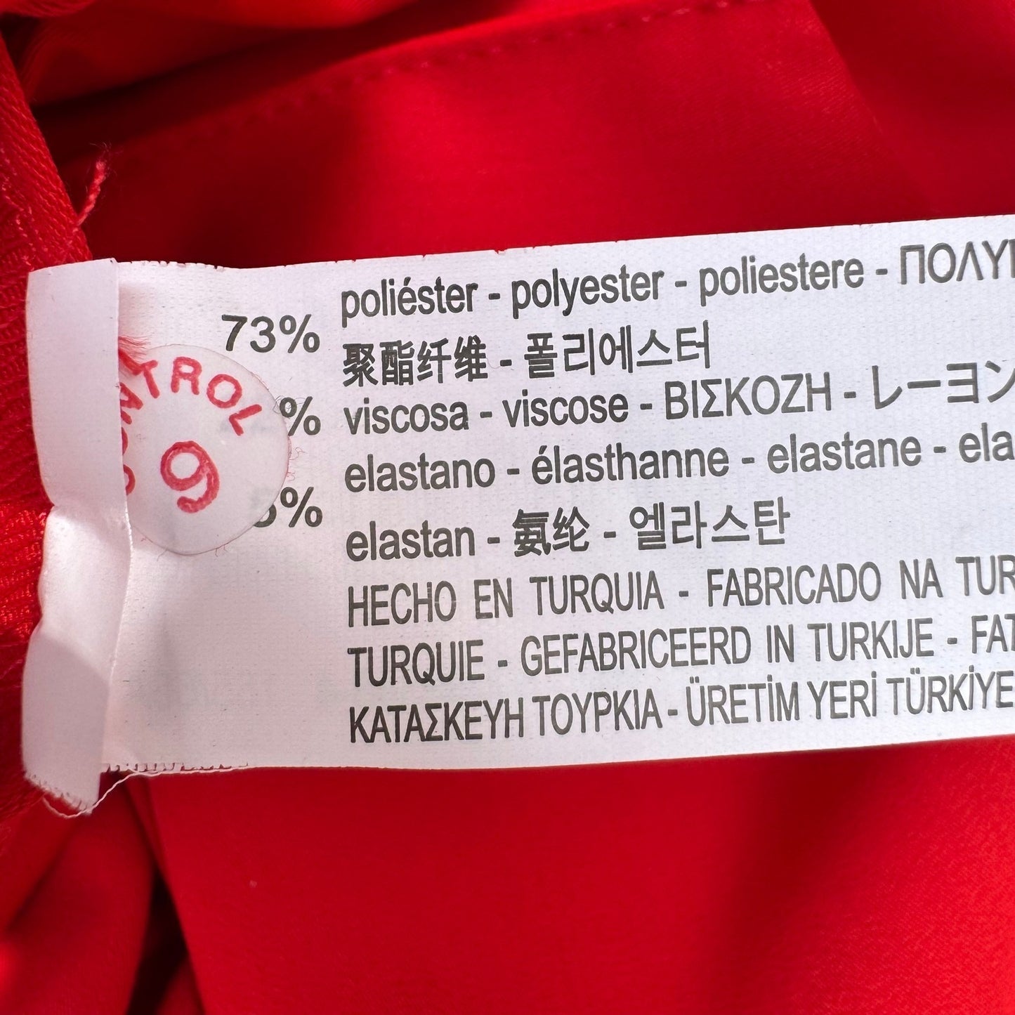 Zara Trafaluc Red Wide Leg Tie Waist Trousers Pants 7385/068/600 Small NWT