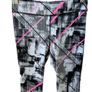 Switch Ideology Athleisure Gym Yoga Workout Capri Leggings Black Abstract Geometric XL 3 image