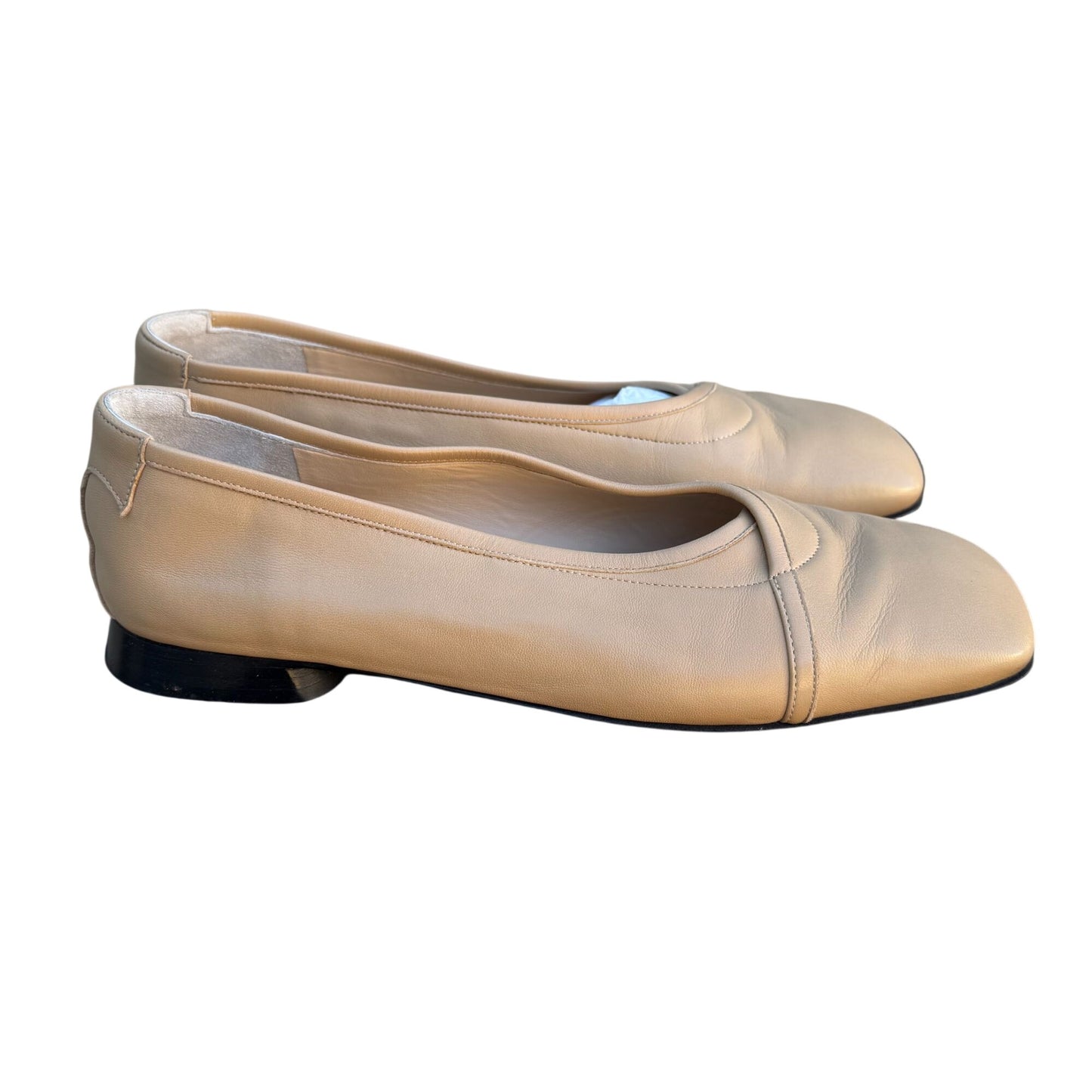 Taryn Rose Riga Sierra Nappa Leather Flats Ballet Low Heel Made In Italy Box 41.5