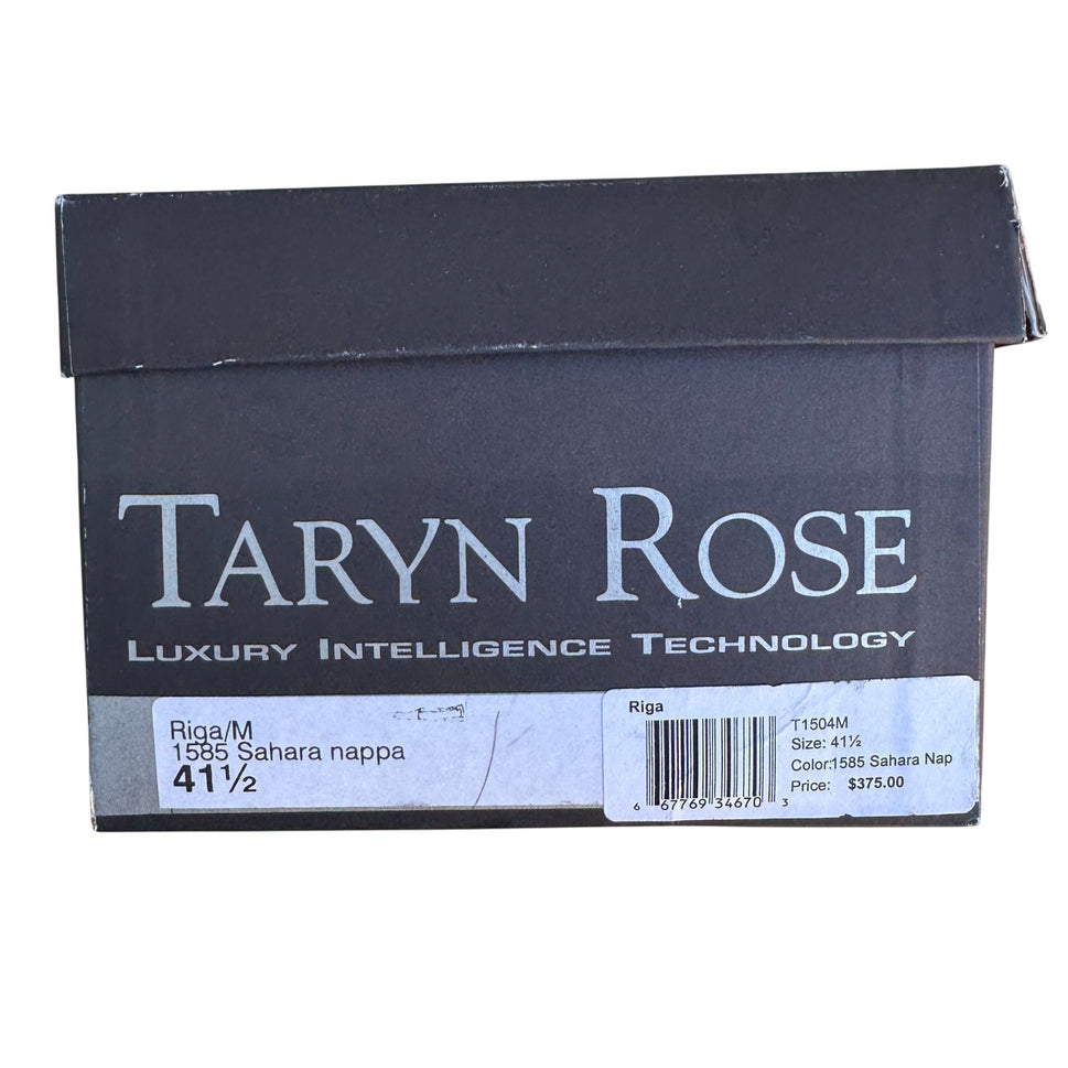 Taryn Rose Riga Sierra Nappa Leather Flats Ballet Low Heel Made In Italy Box 41.5