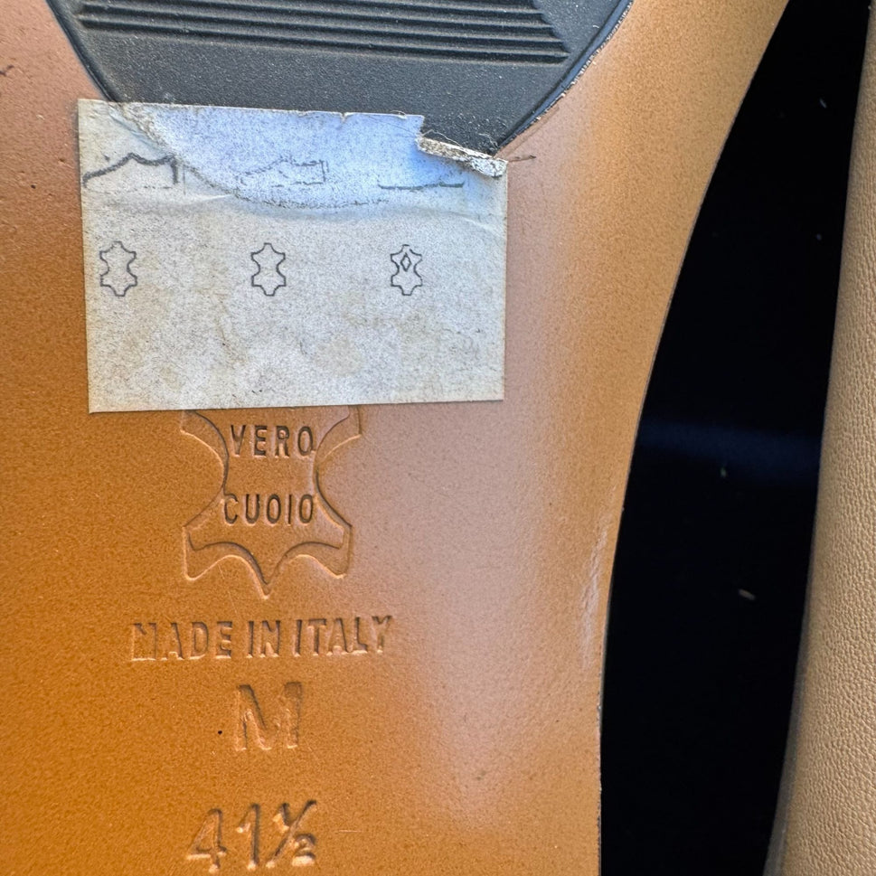 Taryn Rose Riga Sierra Nappa Leather Flats Ballet Low Heel Made In Italy Box 41.5