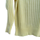 Switch Evian II Vintage Womens Yellow Ribbed Knit Long Sleeve Turtleneck Sweater L 3 image