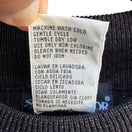 Switch Sag Harbor Vintage Womens Black Ribbed Short Sleeve Metallic Knit Mock Neck Top 3 image