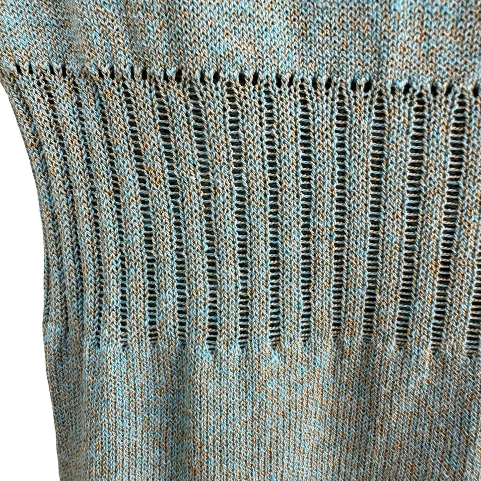 Filippa Y2K Mermaidcore Fairycore Whimsigoth Boho Asymmetric Hem Knit Sweater S