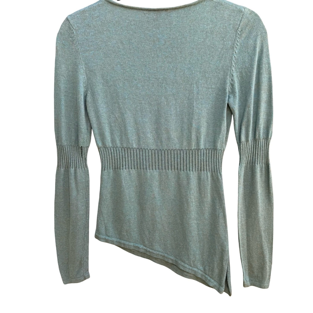 Filippa Y2K Mermaidcore Fairycore Whimsigoth Boho Asymmetric Hem Knit Sweater S