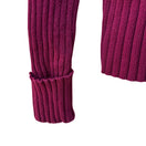 Switch By Next Era Y2K Womens Ribbed Knit Burgundy Cuff Sleeve Cardigan Hoodie Sweater S 2 image