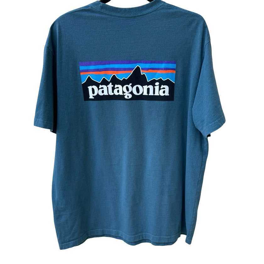 Patagonia Responsibili-Tee P-6 Logo Graphic Sustainable Gorpcore Shirt Outdoor L