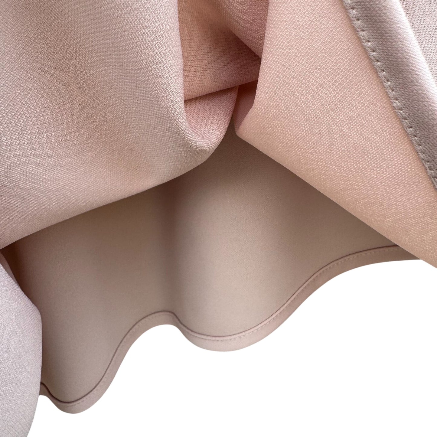 Kathy Levine By Request Vintage Pink Ribbed Mock Neck Asymmetrical Hem Top S