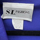 Switch SL Fashions Vintage Royal Blue Dress and Blazer Set Size 10 Soutache Beaded USA 2 image