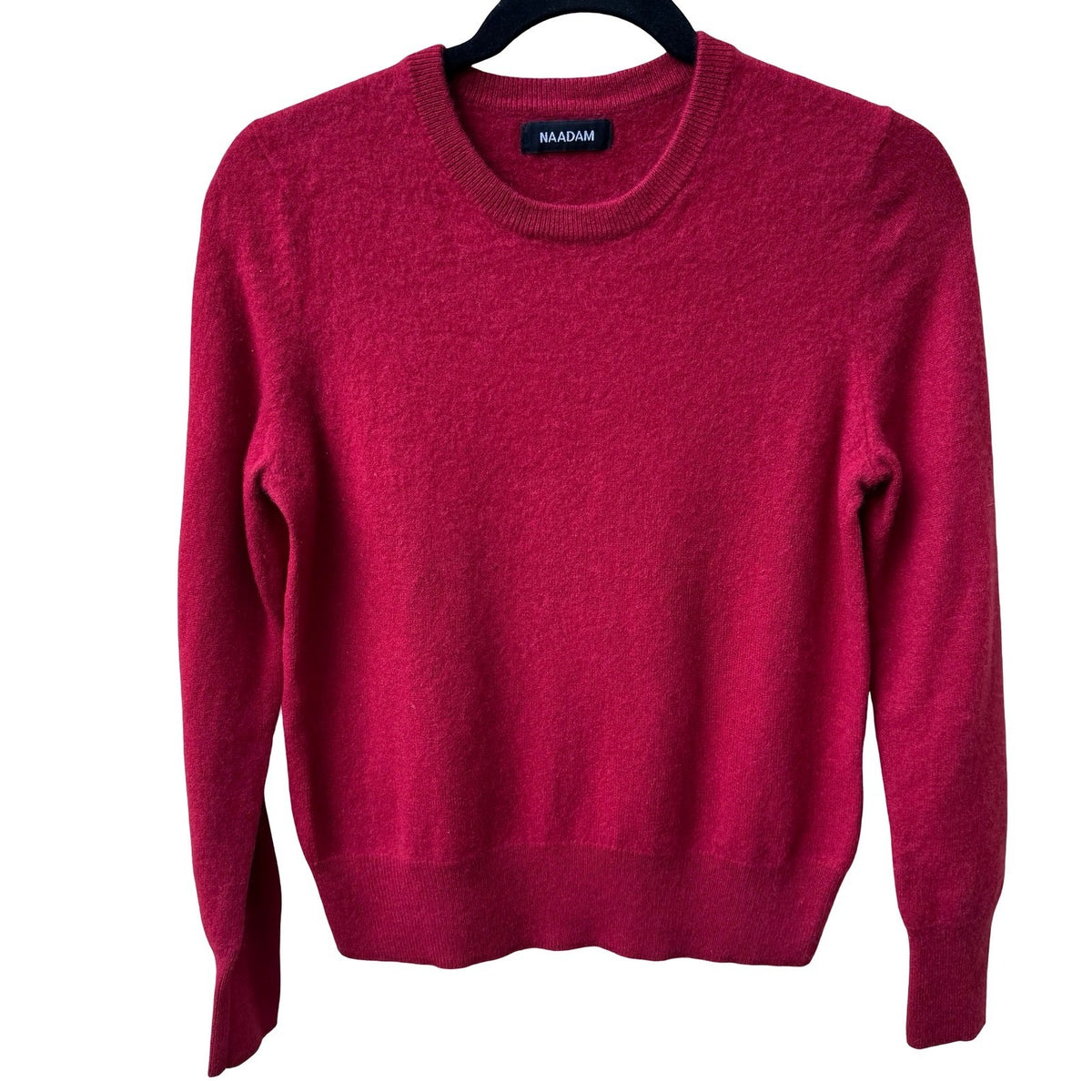 NAADAM 100% Cashmere Quiet Luxury Old Money Minimalist Cozy Sweater Tomato Red S