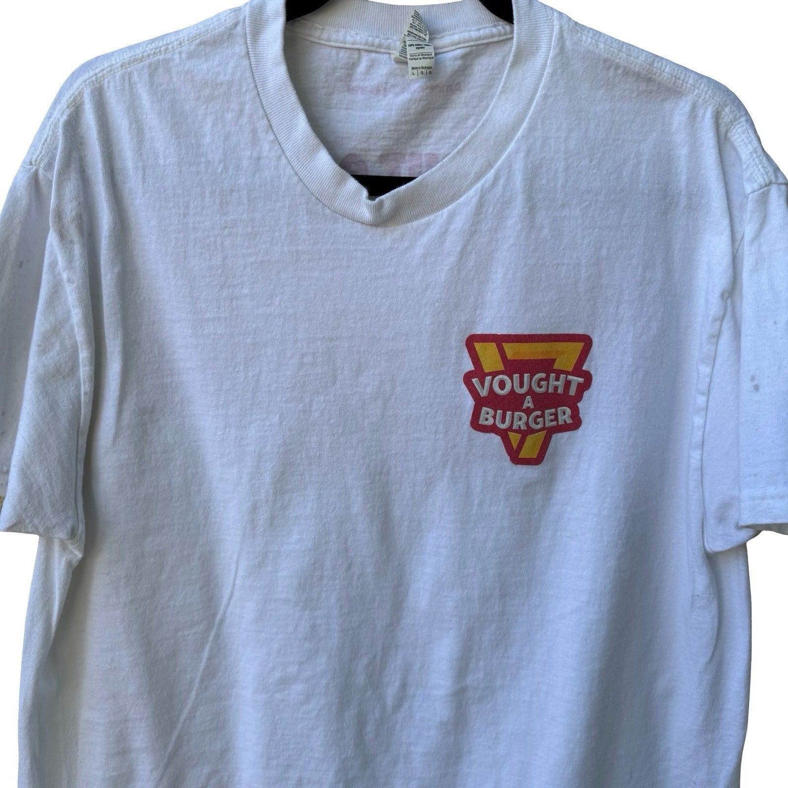 The Boys Vought A Burger American Apparel Big Homie Homelander Graphic Tee L