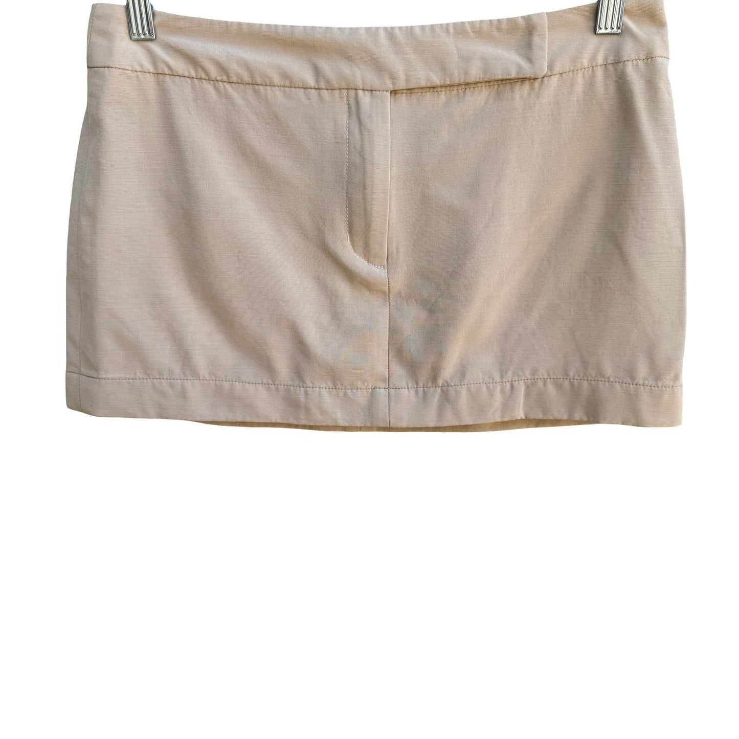 Katayone Adeli Vintage 90s Y2K Silk Wool Blend Minimalist Mod Micro Mini Skirt 4