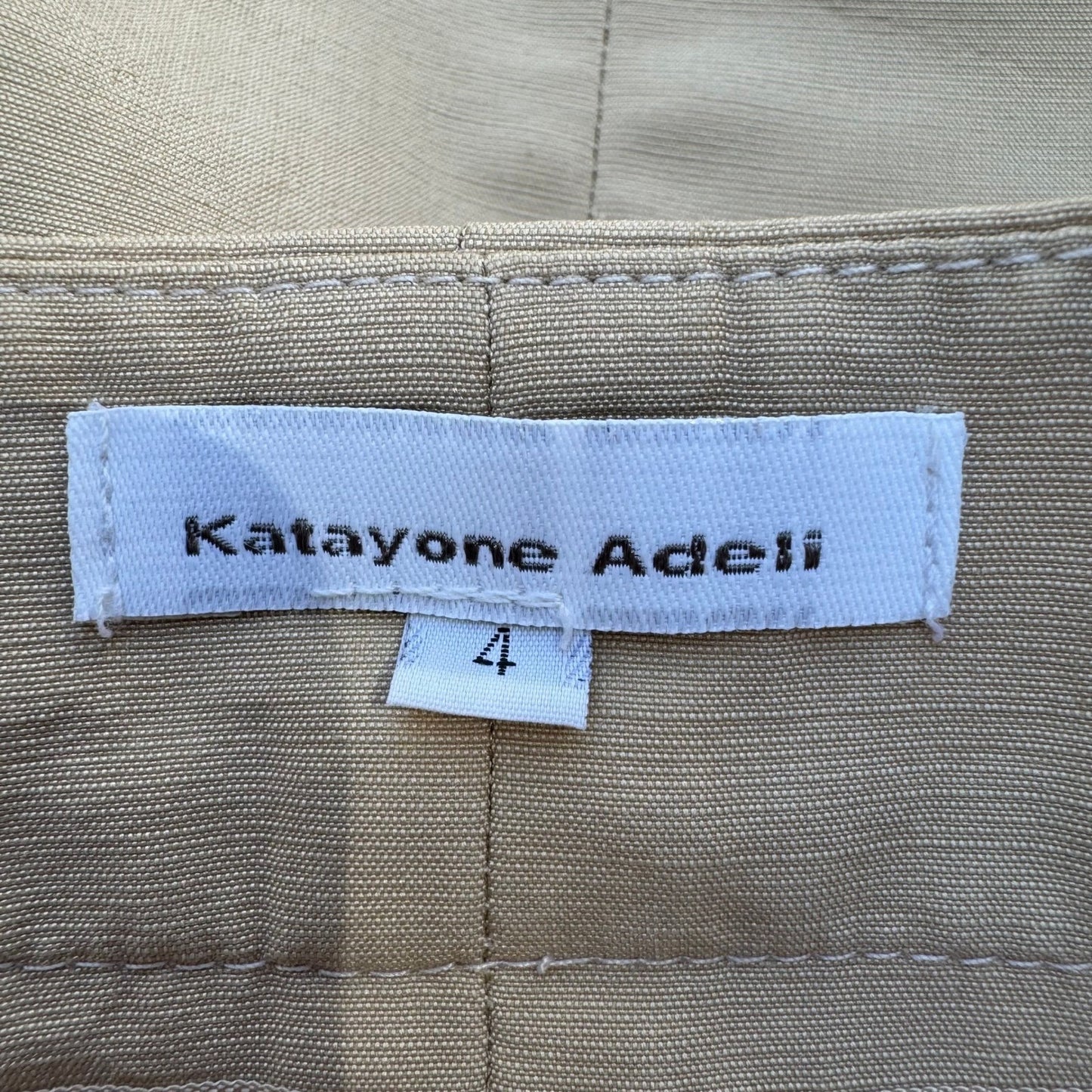 Katayone Adeli Vintage 90s Y2K Silk Wool Blend Minimalist Mod Micro Mini Skirt 4