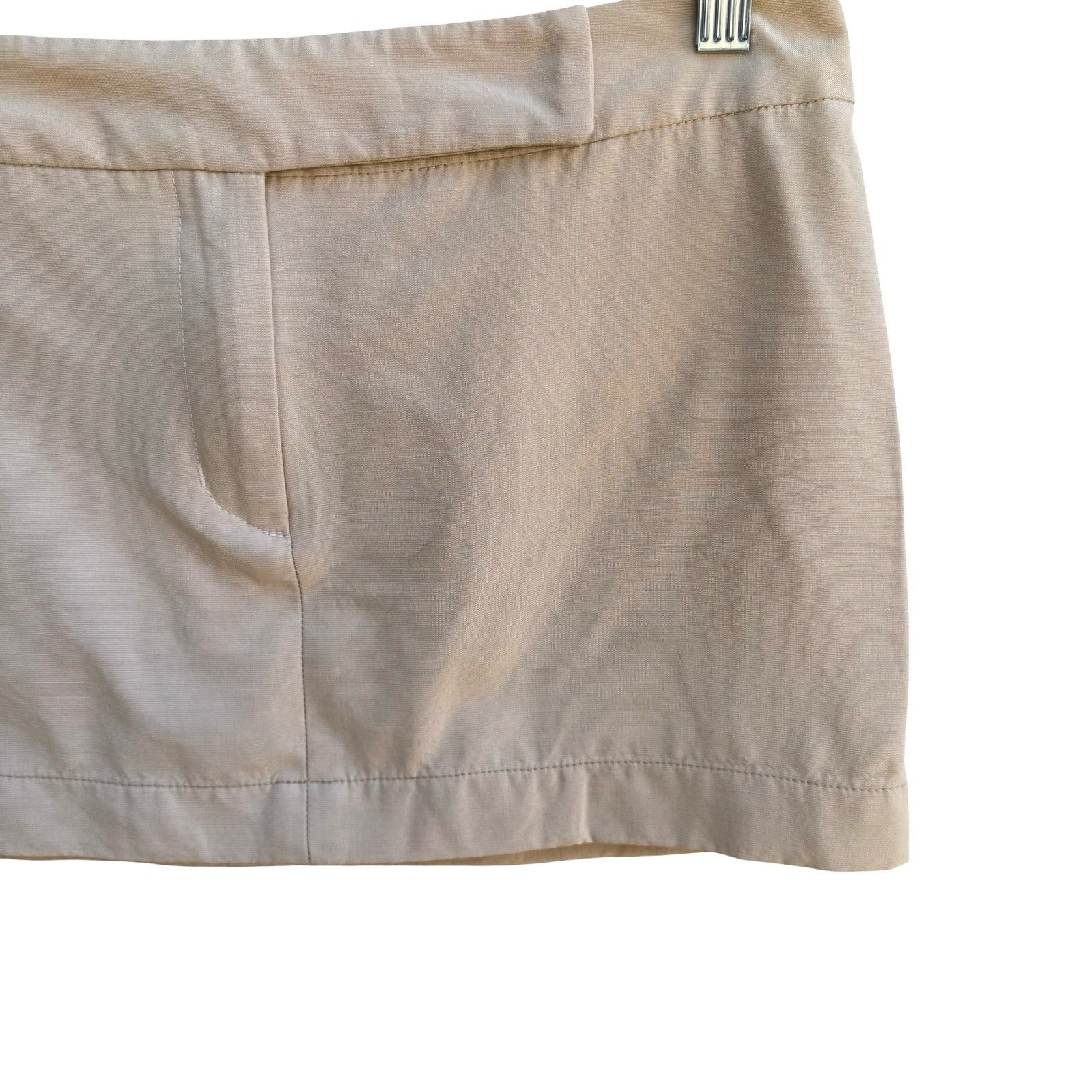 Katayone Adeli Vintage 90s Y2K Silk Wool Blend Minimalist Mod Micro Mini Skirt 4