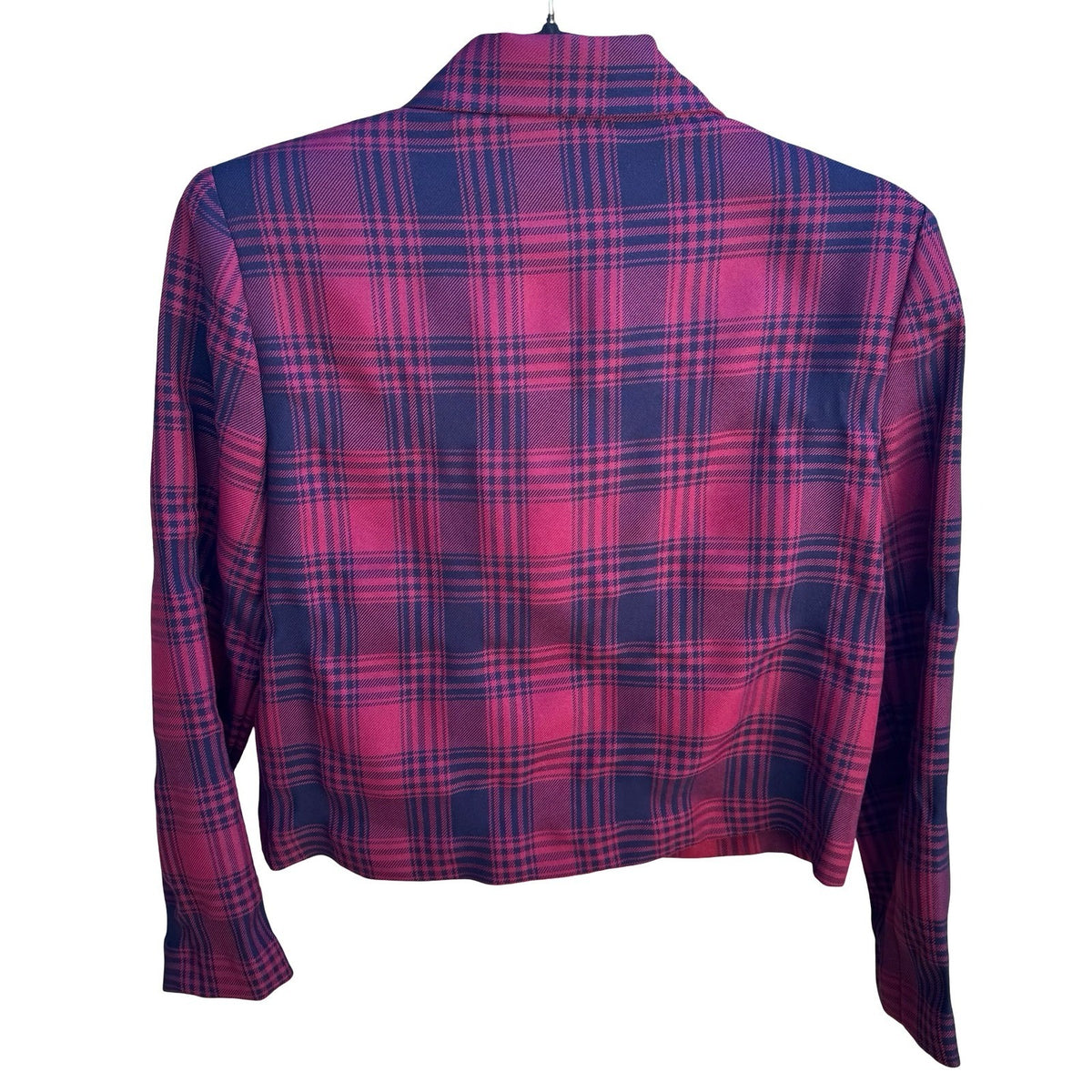 Jessica Howard Vintage 90s Tartan Plaid Preppy Dark Academia Cropped Jacket 4
