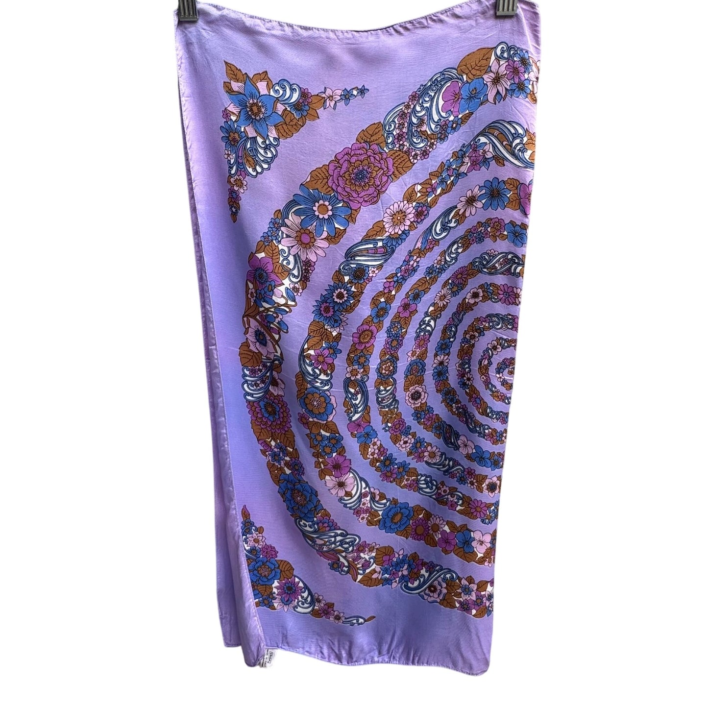 St Michael For Marks & Spencer Vintage Italian Floral Spiral Scarf Wrap Shawl