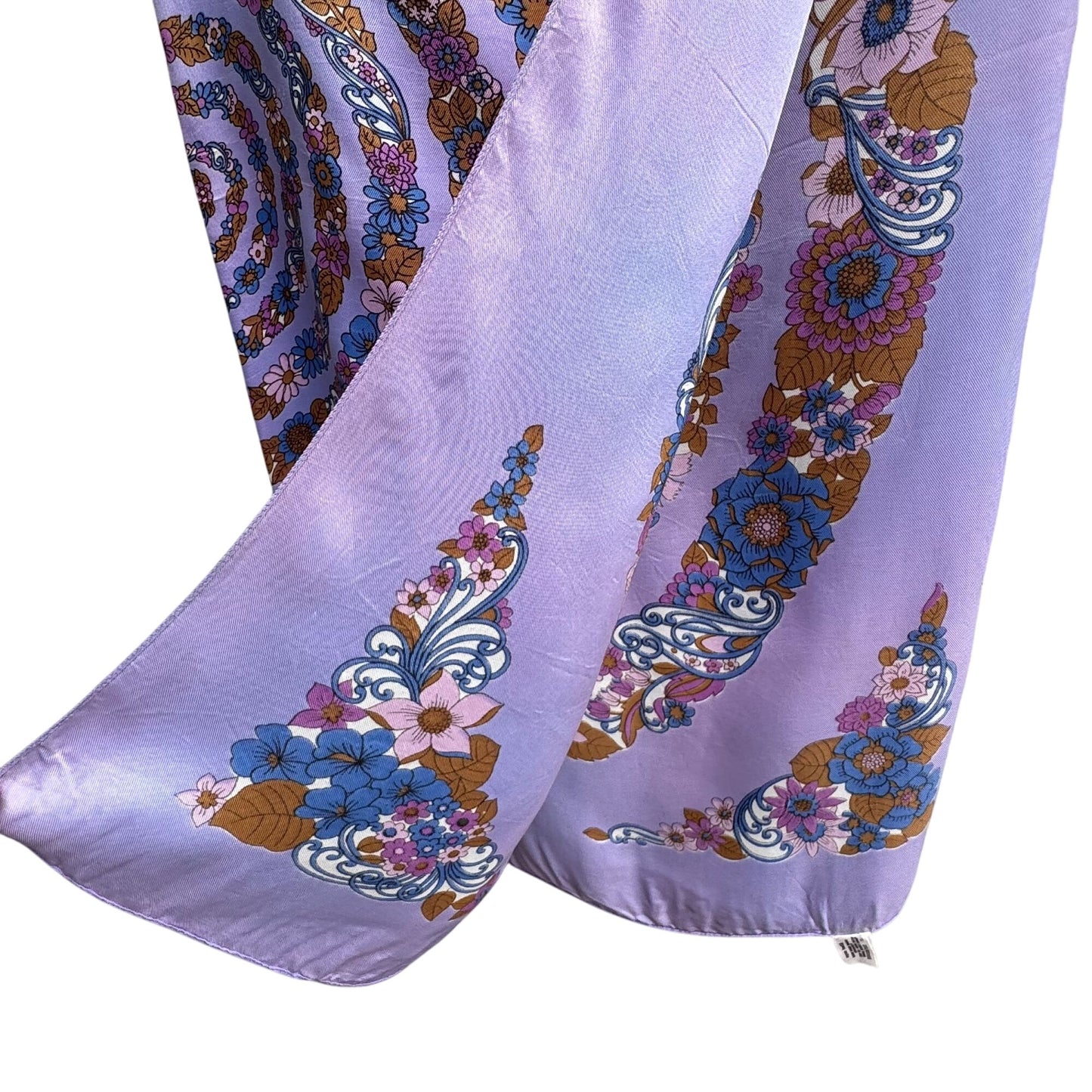 St Michael For Marks & Spencer Vintage Italian Floral Spiral Scarf Wrap Shawl