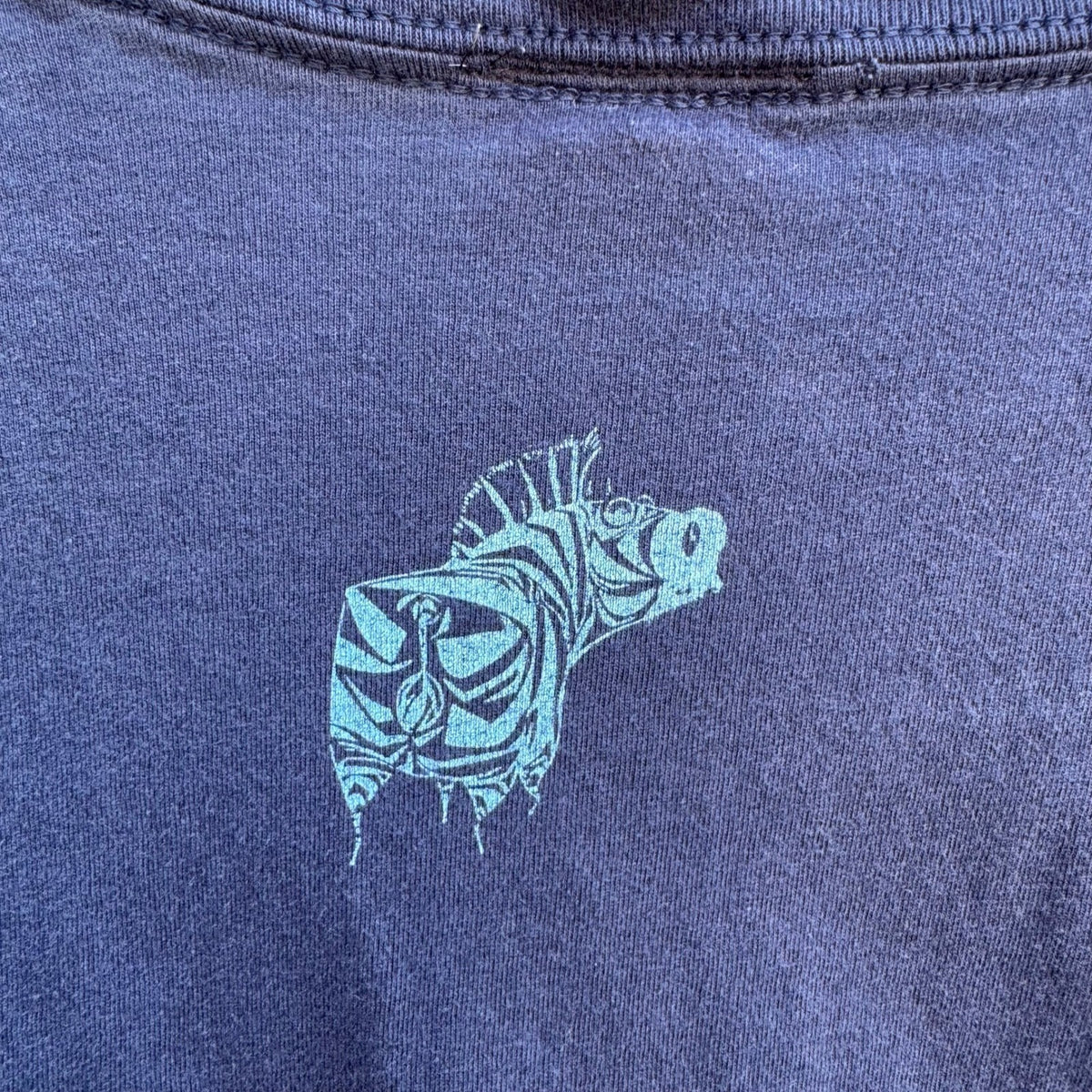 Coastal Classics Jellyfish Graphic Coastal Nautical Shirt Navy Mens L Streetwear