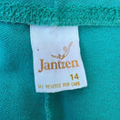 Switch Jantzen Vintage 70s 80s Teal High Waisted Knit Retro Gym Shorts USA 14 Beach Mod 2 image