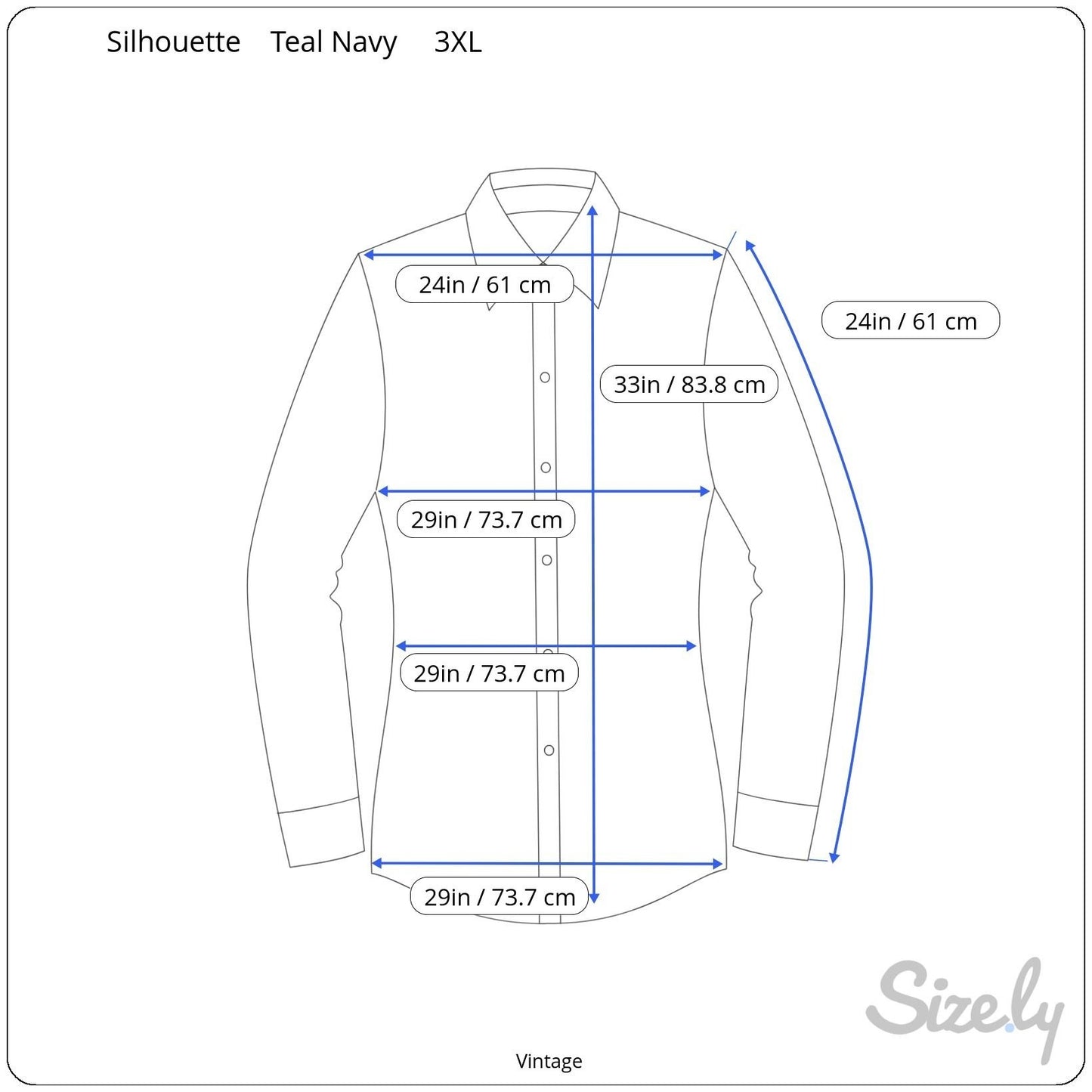 Silhouettes Vintage Long Sleeve Blue Green Paisley Boho Button-Up Shirt Blouse