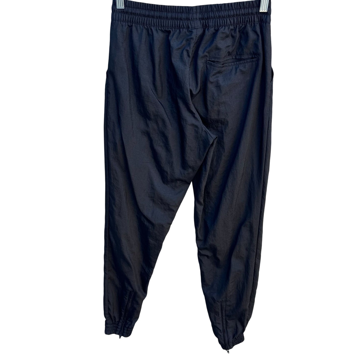 Adidas Originals Womens Black Logo Tape Track Jogger Pants Athleisure Streetwear