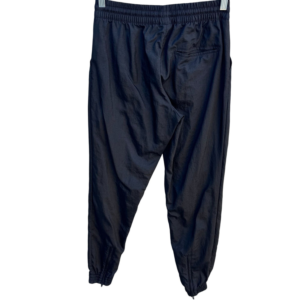 Adidas Originals Womens Black Logo Tape Track Jogger Pants Athleisure Streetwear