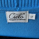 Switch Cielo Coastal Layering Minimalist Ribbed Trim Open Front Pocket Cardigan Blue L 2 image