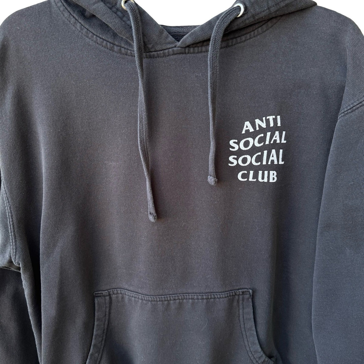 Anti Social Social Club Logo Hypebeast Streetwear Skater Hoodie Black Mens M