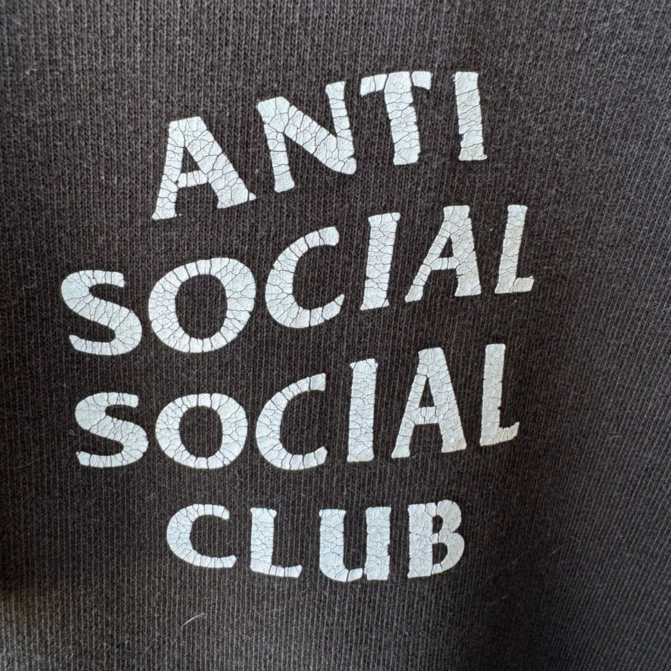 Anti Social Social Club Logo Hypebeast Streetwear Skater Hoodie Black Mens M