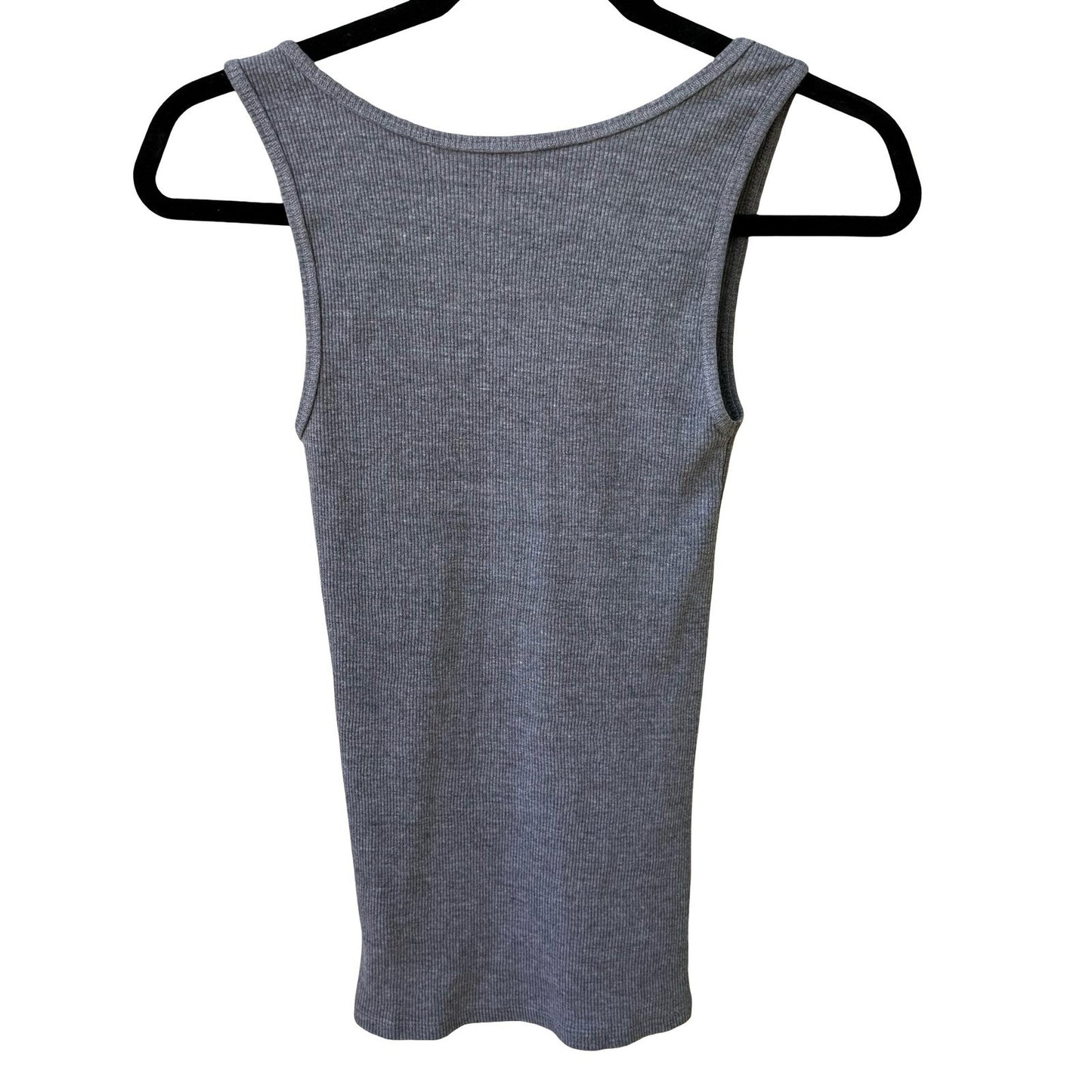 Lucky Brand Triumph Motorcycles Biker Moto Americana Graphic Ribbed Tank Grey XS