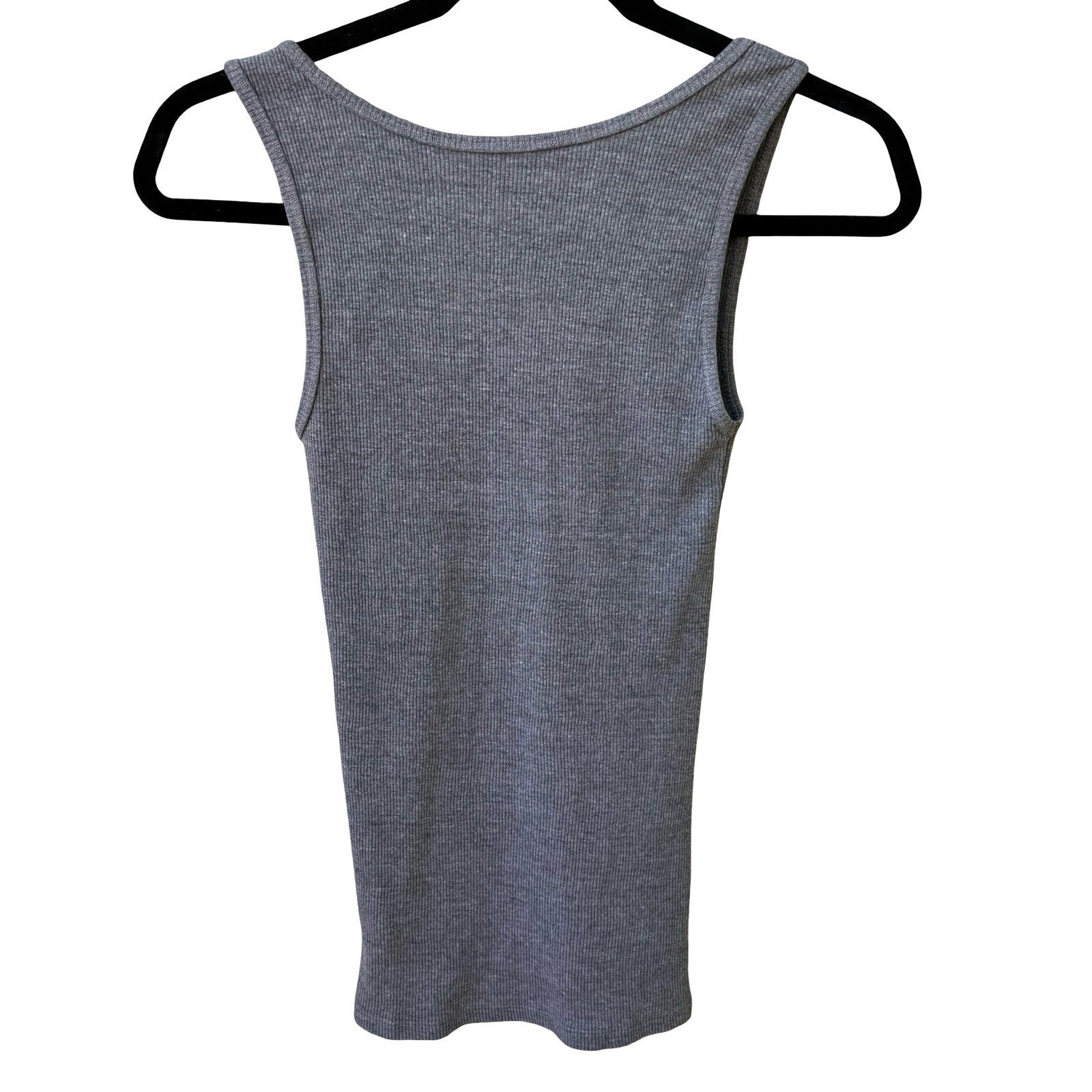 Lucky Brand Triumph Motorcycles Biker Moto Americana Graphic Ribbed Tank Grey XS