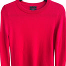 Switch Halogen 100% Cashmere Quiet Luxury Minimalist Preppy Staple Sweater Tomato Red S 3 image