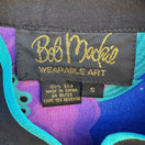 Switch Bob Mackie Wearable Art Vintage Womens Silk Floral Frog Closure Kimono Jacket S 2 image