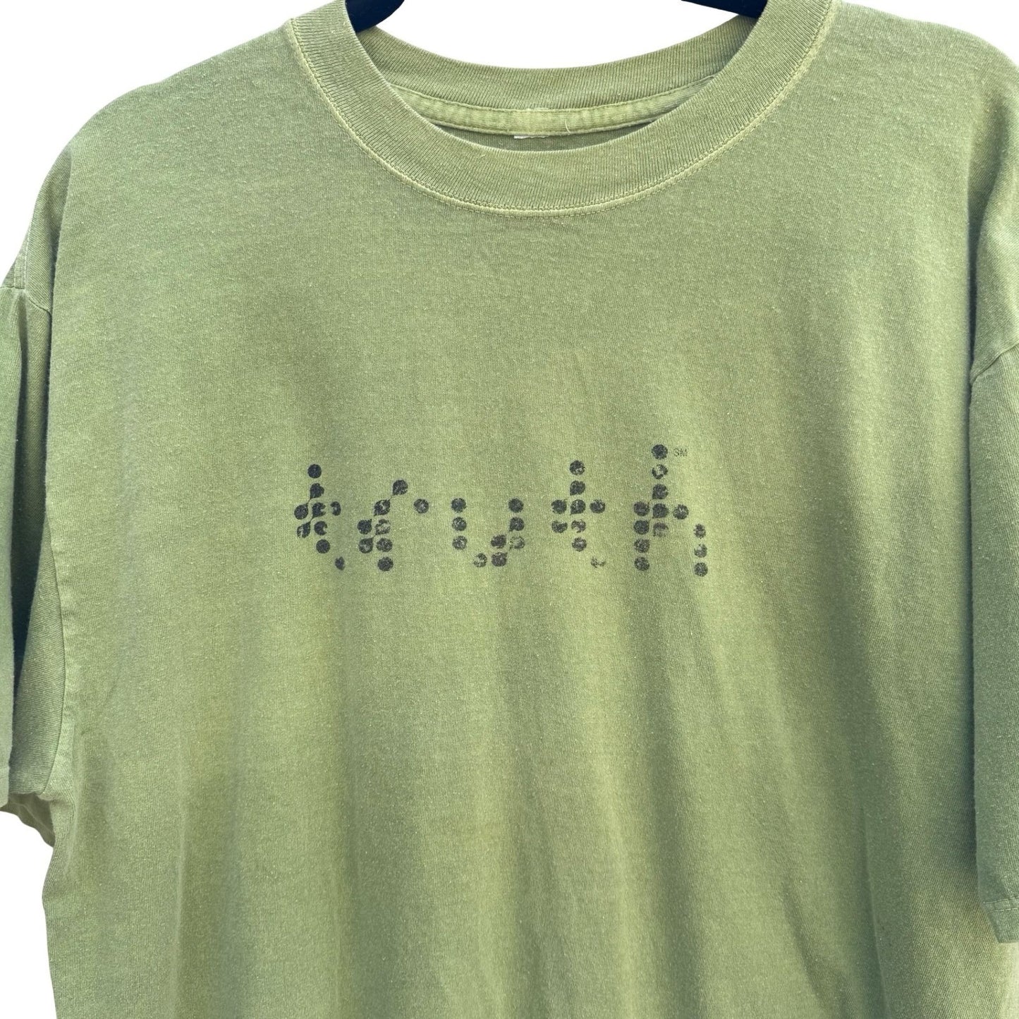Truth Anti-Tobacco Propaganda Graphic T-Shirt Olive Green Vintage Style Men XL