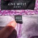 Switch Nine West Jeans Womens Cigarette Fit Skinny Leg Pink Floral Capri Jean Pant 18W 3 image